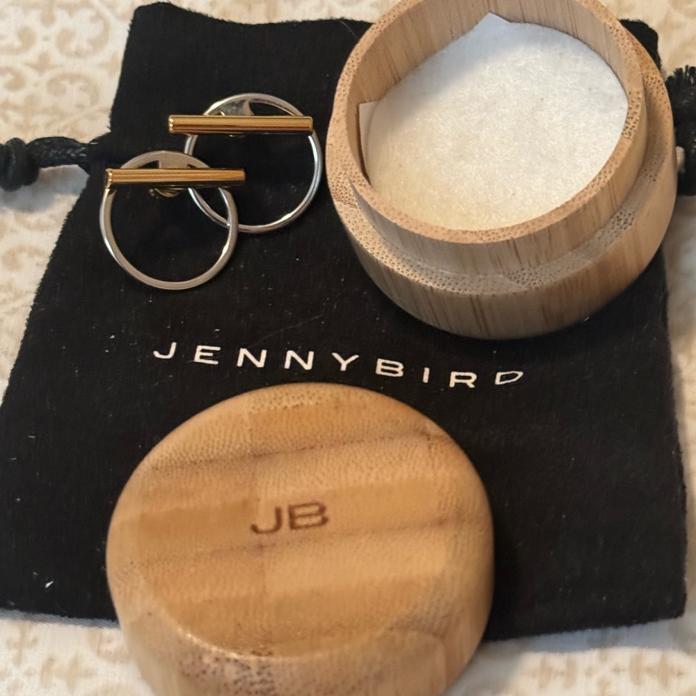 Jenny Bird Two-Tone Hoop Earrings
